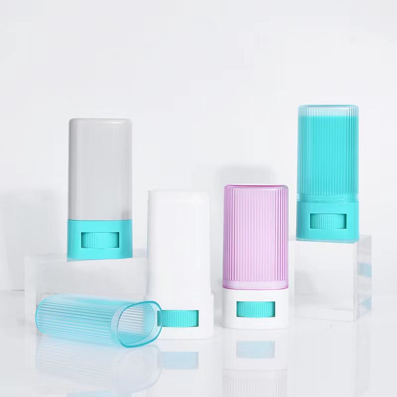 Oval Plastic Lip Balm & Sunscreen Twist Filling Bottom Container 15g 20g 30g Chapstick Deodorant Lids Bottle Caps & Closures
