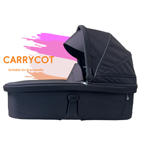 Nouveau-né, <span class=keywords><strong>nacelle</strong></span>, porte-bébé, berceau, siège de poussette, capacité de charge de 20 kg, cadre en alliage d'aluminium et polyester, noir gris, pliable - Product Image 1