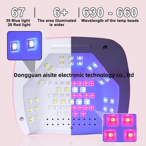 Lámpara de Curado de Uñas UV/LED de Doble Luz <span class=keywords><strong>con</strong></span> Incrustaciones de Diamantes Azules para Secado Rápido de Esmalte en Gel y Aplicación de Brillo, Tres Colores <span class=keywords><strong>SUN</strong></span> - Product Image 4