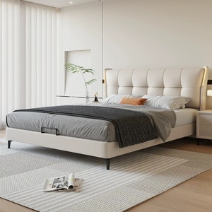 Đầu giường bọc da mềm hiện đại bán chạy nhất được hỗ trợ bởi những thanh gỗ chắc chắn - Product Image 4