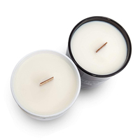 Coffret de bougies parfumées en boîte métallique de 8 oz, bougies en cire de soja parfumées, étiquette privée, coffret cadeau de bougies parfumées