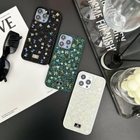 Les étuis en diamant de luxe de haute qualité couvrent la coque de téléphone portable Bling pour iphone 15 14 Pro max