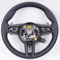 Compatible avec Porsche 911 996 Cayenne 958 718 Boxster 918 Cayman Macans Panamera Taycan RS 970 Carrera Volant en cuir intégral