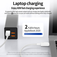 Paling populer di 2025 jalinan PD 60W USB C kabel pengisi daya ponsel kabel C ke C kabel Data pengisian cepat