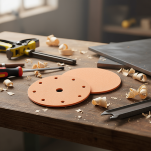 Disco de Lijado con Velcro Ttake, Grano 120, 6+1 Agujeros, Abrasivo de Corindón para Pulir Madera y Metal - Product Image 3