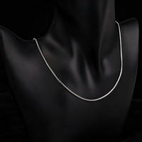 Collier fin en acier inoxydable délicat, chaîne ronde pour femmes et hommes, couleur argent/or, accessoires de bijoux en métal, maillons serpent et câble
