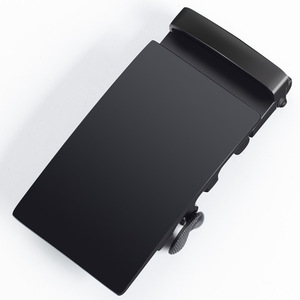 Venta al por mayor Gran oferta tamaño interior 36mm aleación de zinc personalizada logotipo en blanco Color negro hebilla de cinturón automática - Product Image 2