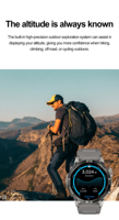 Reloj Inteligente HK08 con GPS, Pantalla AMOLED de 1.43'', Resistente al Agua IP67 3ATM, Seguimiento de Trayectoria Deportiva, Llamadas Bluetooth, para Exteriores, Modelo 2026
