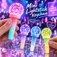 Mini lampe torche LED à 15 couleurs changeantes en acrylique, avec logo personnalisé imprimé en sérigraphie, pour événements sportifs et rencontres de fans