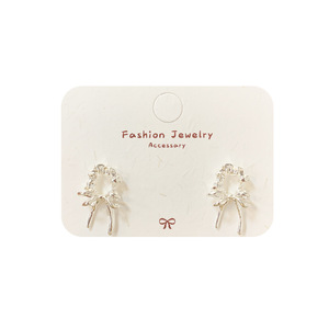 Nouvelles boucles d'oreilles minimalistes exquises avec pendentif nœud, design de niche, <span class=keywords><strong>aiguille</strong></span> en argent, sensation haut de gamme, pour femme, usage quotidien - Product Image 5