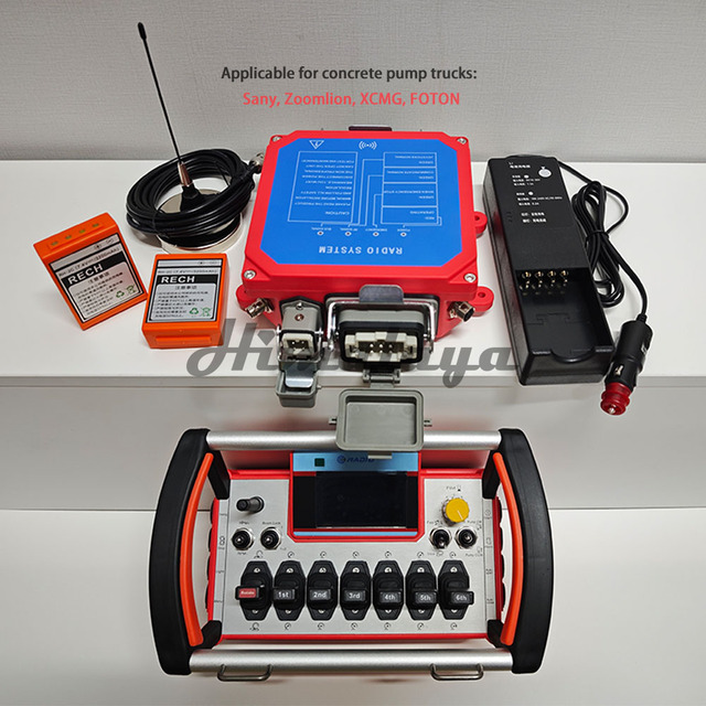 Weatherproof Shockproof Industrial Radio Control Set for Sany Zoomlion FOTON Concrete Pump Truck Boom Spare Parts