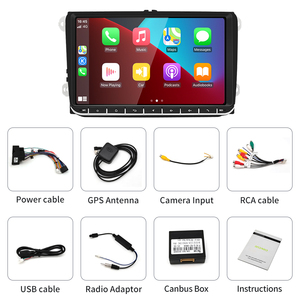 วิทยุติดรถยนต์ HFMidia Android14 2Din หน้าจอสัมผัส 9 นิ้ว สำหรับรถยนต์ VW Polo Golf Passat Jetta พร้อมระบบเล่นวิดีโอ วิทยุ และมัลติมีเดีย ระบบนำทาง GPS - Product Image 6