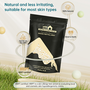 Perles de cire dure Lifestance pour l'épilation du maillot, des zones intimes, du visage et des jambes/corps - Matière à base de colophane, sac de 2,5 lb - Product Image 4