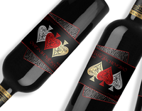 Etiqueta adhesiva de diseño personalizado para bebidas, vino, cerveza y whisky