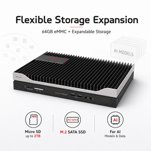 Boîtier de calcul IA industriel Edge 20TOPS Atlas 200I A2 8GB 12GB 4G WiFi CAN RS485 pour systèmes de transport intelligents - Product Image 5