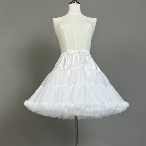 Femmes Blanc Puffy <span class=keywords><strong>Tulle</strong></span> Tutu Ballet <span class=keywords><strong>Court</strong></span> <span class=keywords><strong>Jupon</strong></span> pour Adultes Robes Peut Peut Flare Mini Jupe <span class=keywords><strong>Jupon</strong></span> - Product Image 2