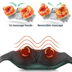 Manta Masajeadora Eléctrica Transfronteriza con Vibración, Compresa Caliente y Rayos Infrarrojos para Masaje de Cuello, Uso Doméstico - Product Image 2