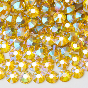 <span class=keywords><strong>Strass</strong></span> AB ronds écologiques Selina Crystal à dos plat - Brillants, 12 facettes, pour nail art, maquillage de scène, accessoires de décoration de téléphone - Product Image 5