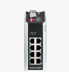 SALZ Automation 8‑Port Unmanaged Industrial Gigabit <b>Ethernet</b> <b>Switch</b>, DIN‑Rail - <b>SWITCH</b> 2008GT - Product Image 2
