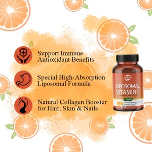 Complément de vitamine C liposomale, 240 capsules de 2000 mg, vitamines liposolubles à absorption élevée, soutien immunitaire et booster de collagène - Product Image 3