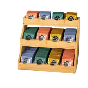 Wooden Three Tier Storage Rack For <b>Tea</b> Coffee Spice Kitchen Countertop Organizer Multifunctional <b>Standing</b> Type - Product Image 3