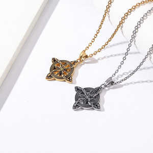 Collar Nórdico con Nudo Celta Eterno, Chapado en Oro de 22k, Colgante Unisex, Joyería para Regalo - Product Image 3