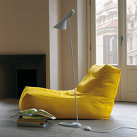 Canapé paresseux extensible de designer moderne en tissu technologique avec housse amovible, fauteuil inclinable de luxe pour salon