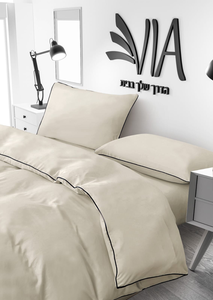 Parure de lit en polyester quatre pièces 110 g/m², <span class=keywords><strong>housse</strong></span> de couette brossée, fermeture éclair invisible, <span class=keywords><strong>drap</strong></span>-<span class=keywords><strong>housse</strong></span> 400 fils/cm², taies d'oreiller, style moderne minimaliste - Product Image 5