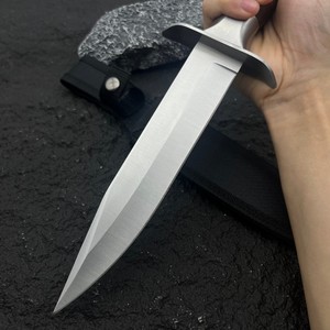 Cuchillo Bowie Watz de Acero Inoxidable con Mango de Plástico, Punta Recta, para Camping y Actividades al Aire Libre, Grosor de 3.9mm, Corte OEM - Product Image 3