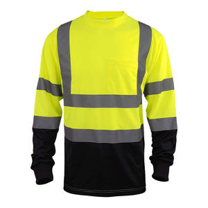 ชุดทำงานแขนยาวแบบยุโรป-อเมริกัน ระบายอากาศได้ดี พร้อมแถบสะท้อนแสงเพื่อความปลอดภัย มาตรฐาน ANSI Class 2 ไฟ LED กระพริบ - Product Image 1