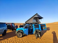 Tienda de Techo para Coche Tipo Caja para Exteriores RTT 4x4 con Escalera Carcasa Rígida de Aluminio Triangular para Azotea de Vehículo