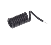 Antenne à ressort 315 MHz / 433 MHz, module de réception et de transmission sans fil pour télécommande, forme spirale en caoutchouc noir