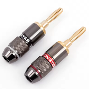 Connecteur banane <span class=keywords><strong>Monster</strong></span> Style en cuivre pur sans soudure pour amplificateur de puissance, câble de haut-parleur, fiche banane 4 mm - Product Image 1