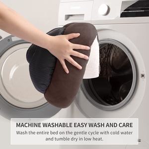 Beliebtes rundes warmes Haustier bett für kleine mittelgroße Hunde All Seasons Schlaf matte Solides Muster auf Lager - Product Image 3