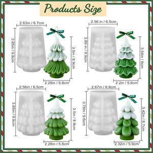 17-Piece Christmas Tree 3D Cartoon Silicone Nonstick Stocked <b>Candle</b> <b>Molds</b> Eco-friendly DIY Wax Soap Plaster Epoxy Resin Casting - Product Image 6