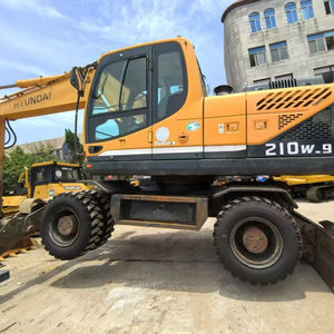 Excavatrice sur pneus HYUNDAI 210W-9 prête à être expédiée Excavatrice coréenne originale de seconde main 21 tonnes 210w-9 en stock - Product Image 1