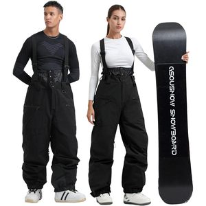 Pantalons de snowboard personnalisés pour hommes et femmes, salopettes de ski amples, imperméables 15K, isolées, unisexes, pour adultes - Product Image 2
