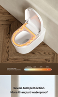 Toilette intelligente exclusive murale, courbes ergonomiques, céramique premium, toilette électrique intelligente pour la rénovation de maisons de luxe