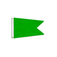 Meilleure qualité livraison rapide impression personnalisée Polyester Double face drapeaux de bateau impression personnalisée pêche Burgee drapeau pour bateau