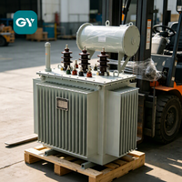 Transformateur de distribution de puissance triphasé 50/60Hz 380V à noyau toroïdal en acier au silicium à triple enroulement en cuivre, immergé dans l'huile