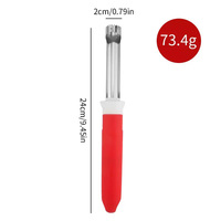 2-in-1 Hoge Kwaliteit Handmatige Fruit- en Schilmesjes van RVS, Handheld Fruitontpitter en Schiltool voor de Keuken