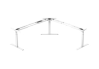 Bureau d'angle électrique à 3 pieds, hauteur réglable, cadre de bureau debout en forme de l