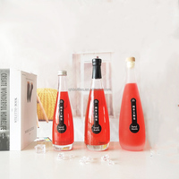Bouteilles en verre transparentes à fond épais de 330 ml, 500 ml, 1000 ml, réutilisables et sur mesure, avec couvercle antivol, pour l'eau