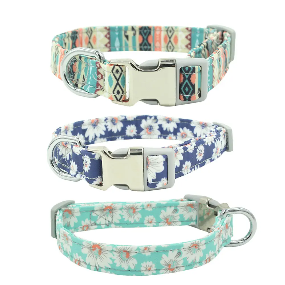 Customize pet dog collar and leash custom logo pet collar and leash personalized ID dog collar