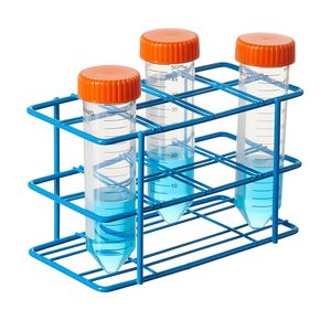 Organizador Metálico para Almacenamiento, Exhibidor de Frascos de <span class=keywords><strong>Medicina</strong></span>, Recubierto de Alambre Azul, 50 ml, 8 Platos, Material de Vidrio para Laboratorio - Product Image 1