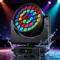 Projecteur LED professionnel 37x40W RGBW 4-en-1 à tête mobile, effet Bee Eye, contrôle individuel des pixels, zoom, faisceau, wash, DMX512 pour grandes scènes de concert