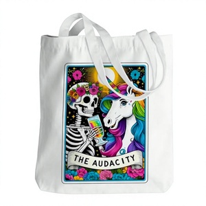 <b>Mini</b> Solid Color <b>Black</b> Canvas Tote <b>Bag</b> 22x25cm Reusable Custom Print DIY Daily Use Women's Gothic Style - Product Image 2