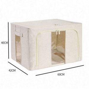 Modern Foldable Fabric Ottoman Fabric Ottoman for Modern Living Foldable Ottoman for Small Spaces Space-Saving Fabric Ottoman - Product Image 1