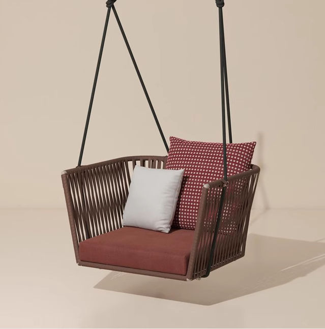 balançoire simple claret (avec coussin et oreiller)