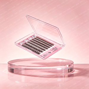 No <b>Glue</b> DIY Cluster <b>Lashes</b> Korean PBT D Curl Effect Waterproof Invisible Band for Quick Professional Application - Product Image 3